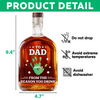 Personalized Name Hands Print To Dad From The Reasons You Drink Whiskey Bottle LM32 893591