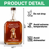 Custom Dog Cat Photo Life Would Be Boring Without Me Christmas Whiskey Bottle LM32 893861