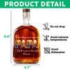 Custom Photo Happy Father's Day Family Whiskey Bottle LM32 893579