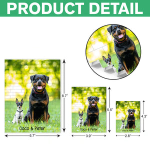 Custom Dog Cat Photo Rectangle Building Brick Blocks Gift For Dog Cat Lovers HA75 892514