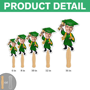 Custom Photo Graduate Personalized Face Fans Graduation Day Party Decor CH07 895330