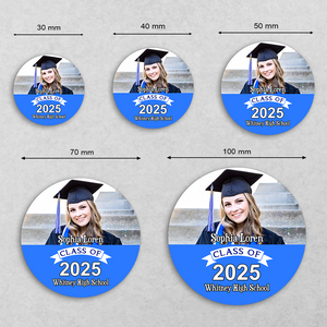 Custom Photo And School Name Class Of 2025 Graduation Roll Sticker TA29 890288