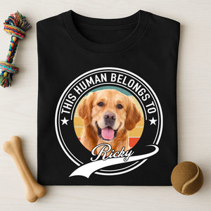 Human Belongs To Dog Cat Personalized Custom Photo Dog Cat Pet Shirt TH10 TA29 889223