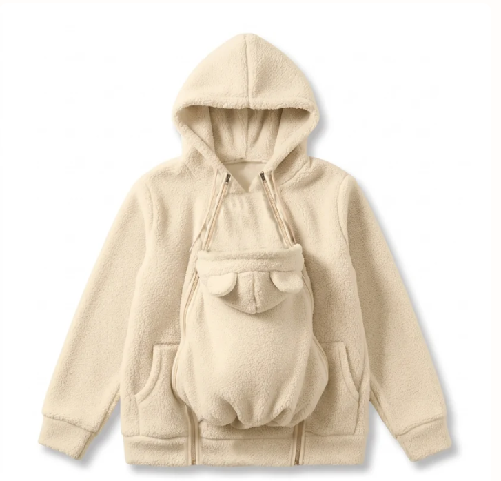 Hands-Free Babywearing Hoodie, Cozy Mama Baby Carrier Hoodie CH07 180540