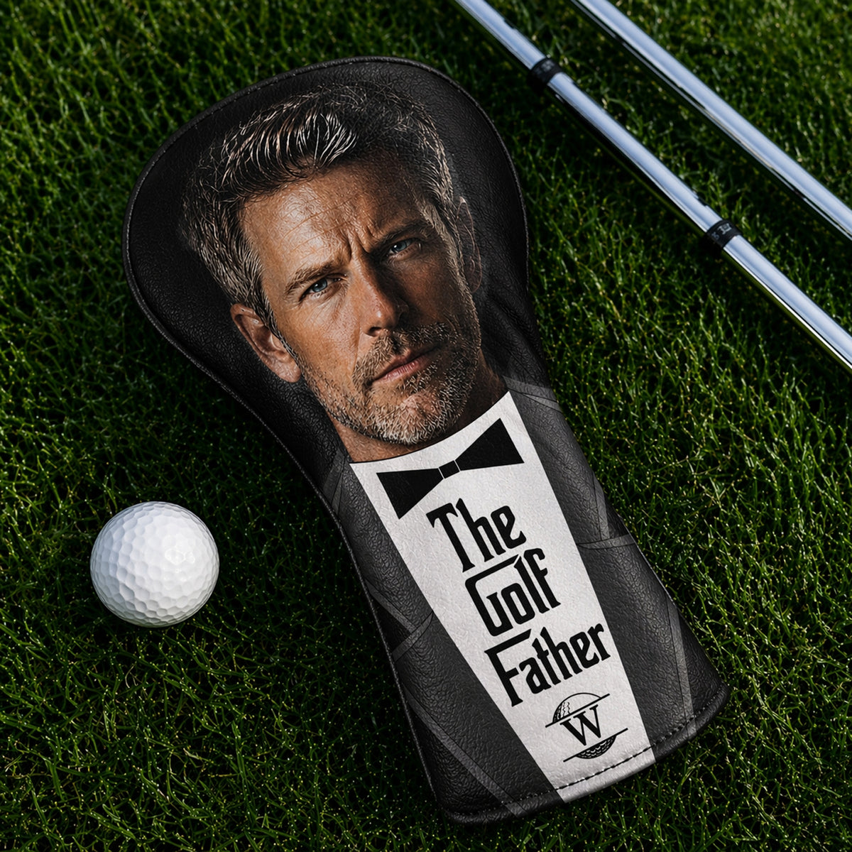 Custom Photo US Flag Golf Head Cover, Golf Club Cover - Gift For Dad, Golf Lovers HO82 902156