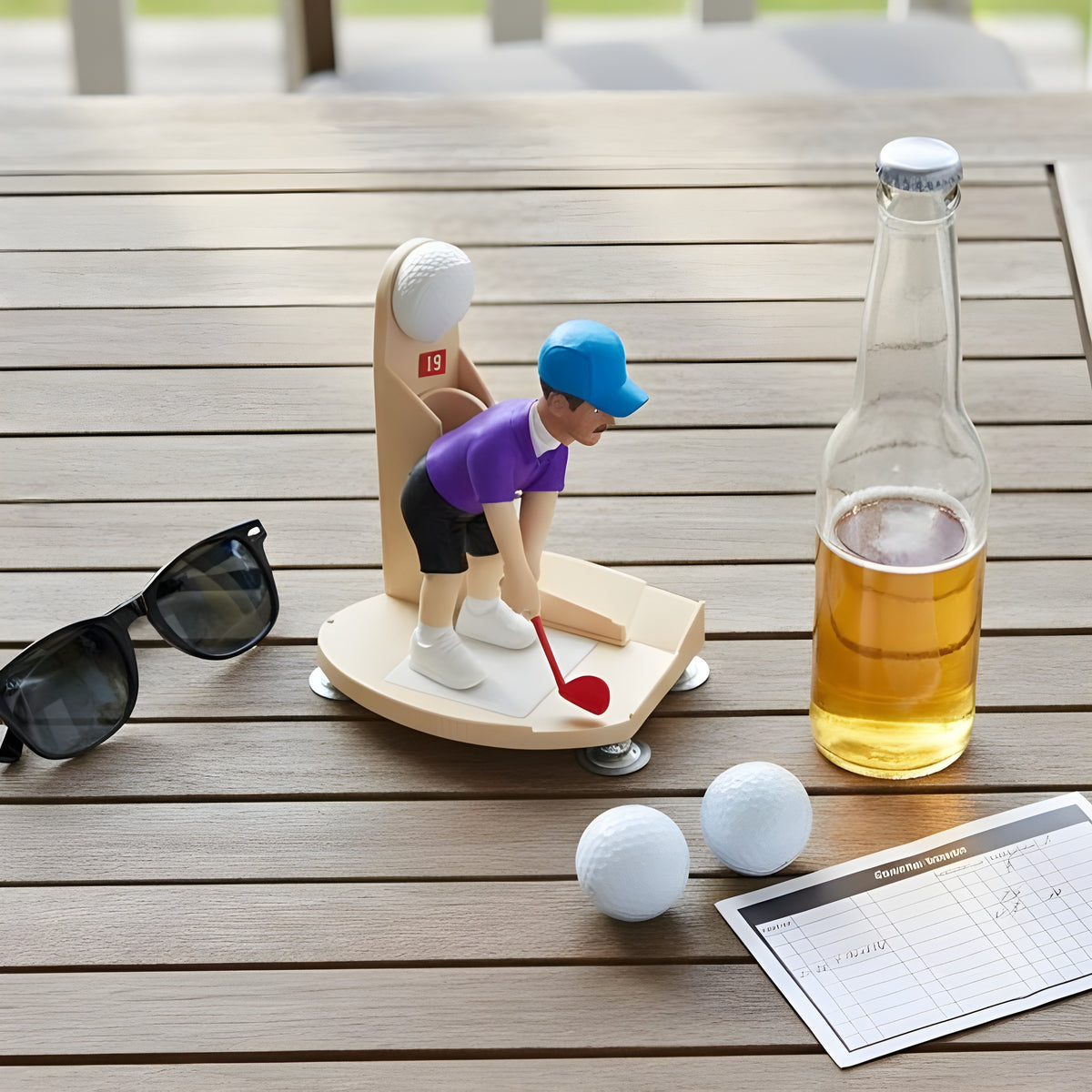 Funny Golf Bottle Opener Fridge Magnet, Mini Golfer Beer Cap Launcher & Collector LM32 669925