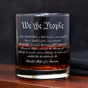 We The People Sympathy Quote For 250 Years of Freedom Whiskey Glass LM32 895483