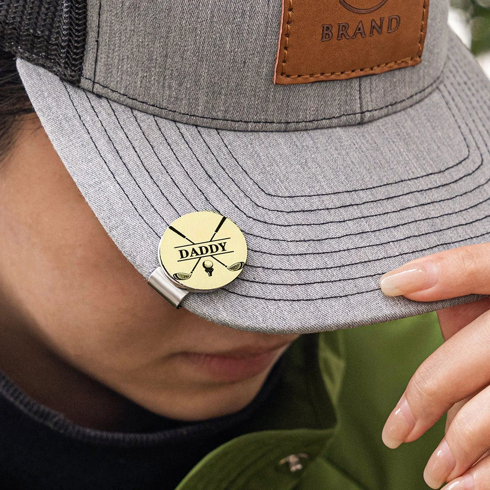 Personalised Golf Ball Marker Magnetic Hat Clip with Name Premium Golfer Accessories Gift for Golf Enthusiast HO82 900626