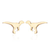 GeckoCustom 1 Pair Cute Animal Bite Earring Cartoon Soft Clay Animal Earrings Tyrannosaurus Bite Earrings Dinosaur Earrings Party Fun Gifts Gold