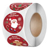 GeckoCustom 100-500Pcs Merry Christmas Stickers Christmas Theme Seal Labels Stickers For DIY Gift Baking Package Envelope Stationery Decor