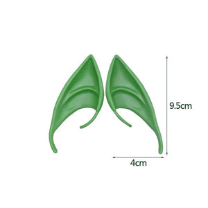 GeckoCustom 1Pair Cosplay Latex Fairy Angel Elf Ears Halloween Masquerade Party Costumes 9.5cm-C