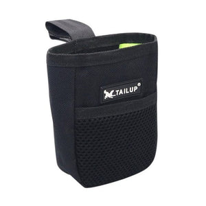 GeckoCustom 1PC Pet Dog Puppy Training Treat Snack Bait Pet Feed Pocket Pouch Obedience Agility Pouch Food Bag Pocket Snack Reward Waist Bag 02 Black