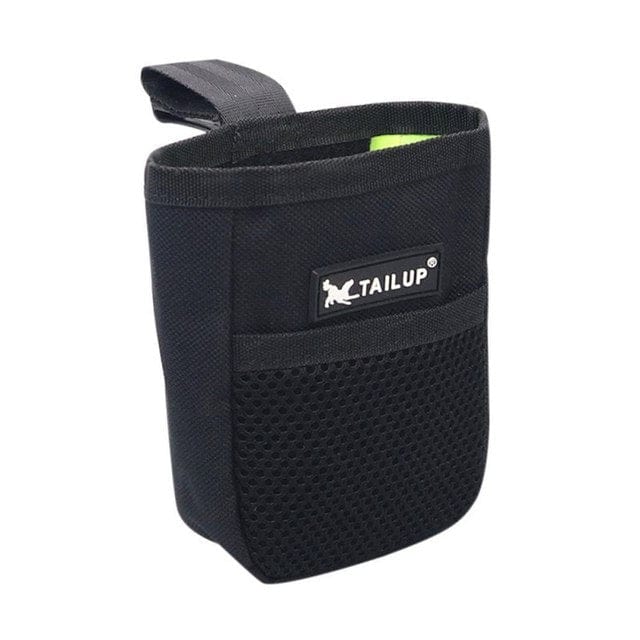 GeckoCustom 1PC Pet Dog Puppy Training Treat Snack Bait Pet Feed Pocket Pouch Obedience Agility Pouch Food Bag Pocket Snack Reward Waist Bag 02 Black