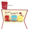 GeckoCustom 1pcs 3D Pop Up Greeting Cards With Envelope Laser Cut Post Card For Birthday Christmas Valentine' Day Party Wedding Decoration GD0027