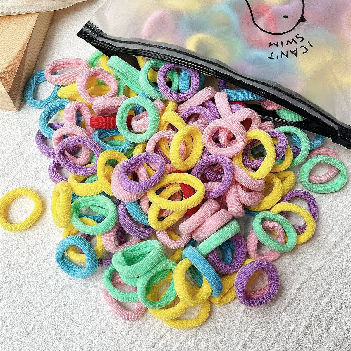 GeckoCustom 20/50pcs Kids Elastic Hair Bands Girls Sweets Scrunchie Rubber Band for Children Hair Ties Clips Headband Baby Hair Accessories 29 / 20 Pieces