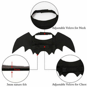 GeckoCustom 2021 New Halloween Pet Dog Cat Bat Wings Costumes Vampire Cosplay Cute Funny Bat Wing Pet Gifts Costume Photo Props Headwear