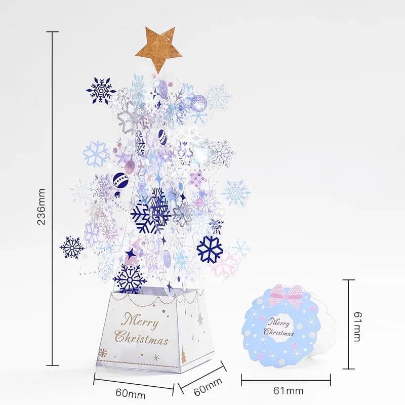 GeckoCustom 3D Pop UP Christmas Cards Santa Greeting Invitations Card Party Children Gifts New Year Thank You Card Anniversary Gift Postcard Xmas Ornaments