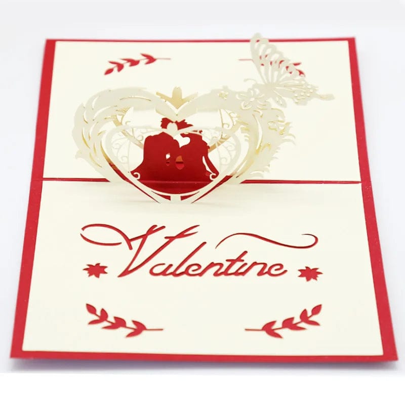 GeckoCustom 3D Pop Up Love Card with Envelope Valentines Day Birthday Anniversary Greeting Cards for Couples Wife Husband Handmade Gifts 8