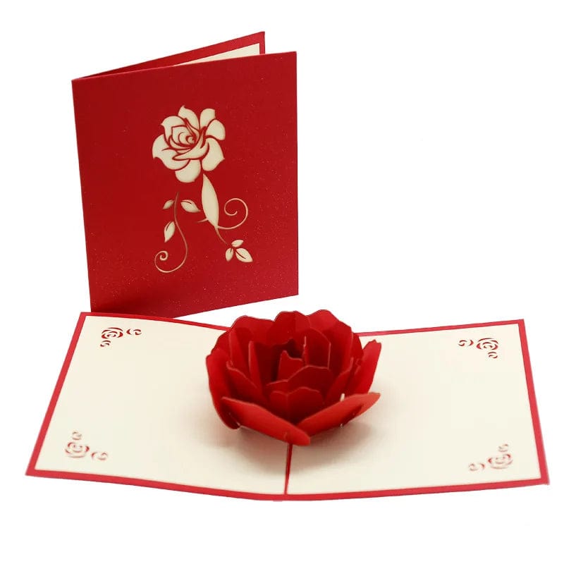 GeckoCustom 3D Pop Up Love Card with Envelope Valentines Day Birthday Anniversary Greeting Cards for Couples Wife Husband Handmade Gifts 2