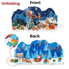 GeckoCustom 3D Pop UP Santa Cards Marry Christmas Greeting Cards Party Invitations Gifts New Year Greeting Card Anniversary Gifts Postcard tri-fold Christmas