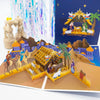 GeckoCustom 3D Pop UP Santa Cards Marry Christmas Greeting Cards Party Invitations Gifts New Year Greeting Card Anniversary Gifts Postcard Worship Jesus