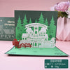 GeckoCustom 3D Santa Greeting Cards Folding Merry Christmas Best Wishes Card Xmas Gift for New Year Blessing Thank You Postcard Decoration E6