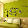 GeckoCustom 3D Sticker On The Wall Black Art Photo Frame Memory Tree Wall Stickers Home Decor Family Tree Wall Decal