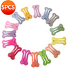 GeckoCustom 5Pcs/set Cute Colorful Dog Hairpin