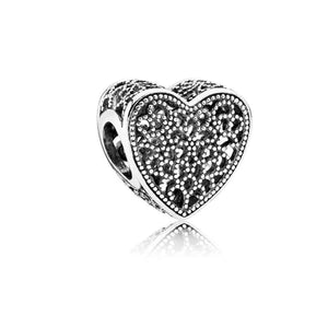 GeckoCustom 925 Sterling Silver Openwork Paw Print Infinity Charm Bead Fit Original Pandora Bracelet Necklace Jewelry Gift For Women SS642