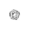GeckoCustom 925 Sterling Silver Openwork Paw Print Infinity Charm Bead Fit Original Pandora Bracelet Necklace Jewelry Gift For Women SS196
