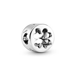 GeckoCustom 925 Sterling Silver Openwork Paw Print Infinity Charm Bead Fit Original Pandora Bracelet Necklace Jewelry Gift For Women SS117