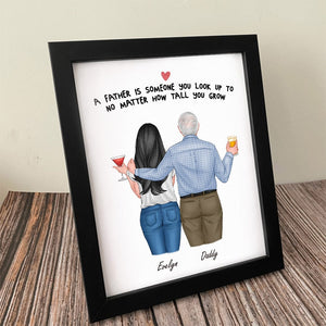 GeckoCustom A Father Is Someone You Look Up To Picture Frame K228 889389 8"x10"