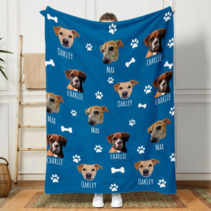 GeckoCustom Add Your Photo Blanket For Dog, Cat, Custom photo Pet DA199 889853