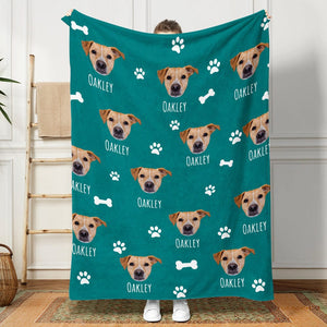 GeckoCustom Add Your Photo Blanket For Dog, Cat, Custom photo Pet DA199 889853