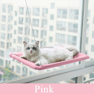 GeckoCustom Aerial Hanging Cat Bed Pink