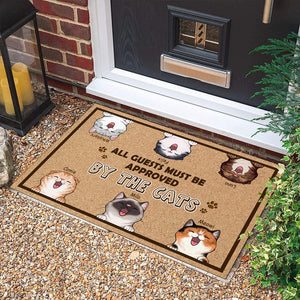 GeckoCustom All Guests Must Be Approved For Cat Lovers Doormat N304 889384