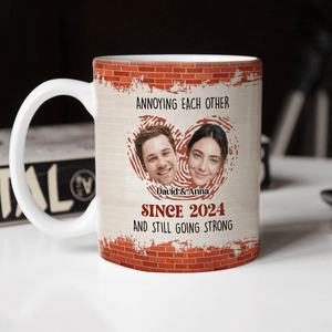 GeckoCustom Annoying Each Other And Still Going Strong Custom Couple Photo Mug HO82 895018