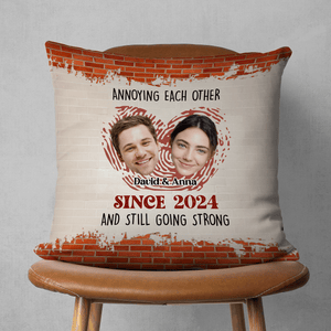 GeckoCustom Annoying Each Other And Still Going Strong Custom Couple Photo Pillow HO82 895016