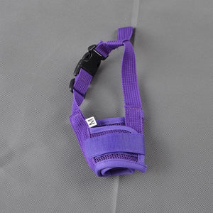 GeckoCustom Anti Barking Dog Muzzle For Small Large Dogs Purple / S