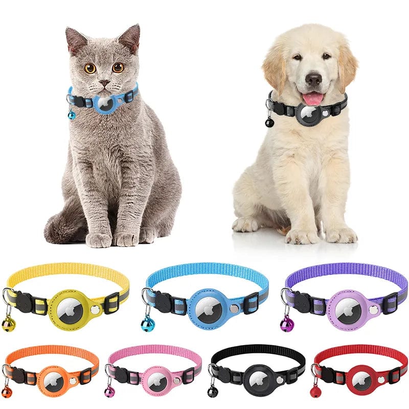 GeckoCustom Anti-Lost Pet Cat Collar For The Apple Airtag Protective Tracker Anti Lost Positioning Collar WaterProof Reflective Pet Collars