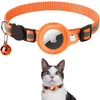 GeckoCustom Anti-Lost Pet Cat Collar For The Apple Airtag Protective Tracker Anti Lost Positioning Collar WaterProof Reflective Pet Collars Orange / Excluding AirTag / China