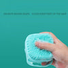 GeckoCustom Bathroom Dog Bath Brush Massage Gloves Soft Safety Silicone Comb with Shampoo Box Pet  Dog Brush