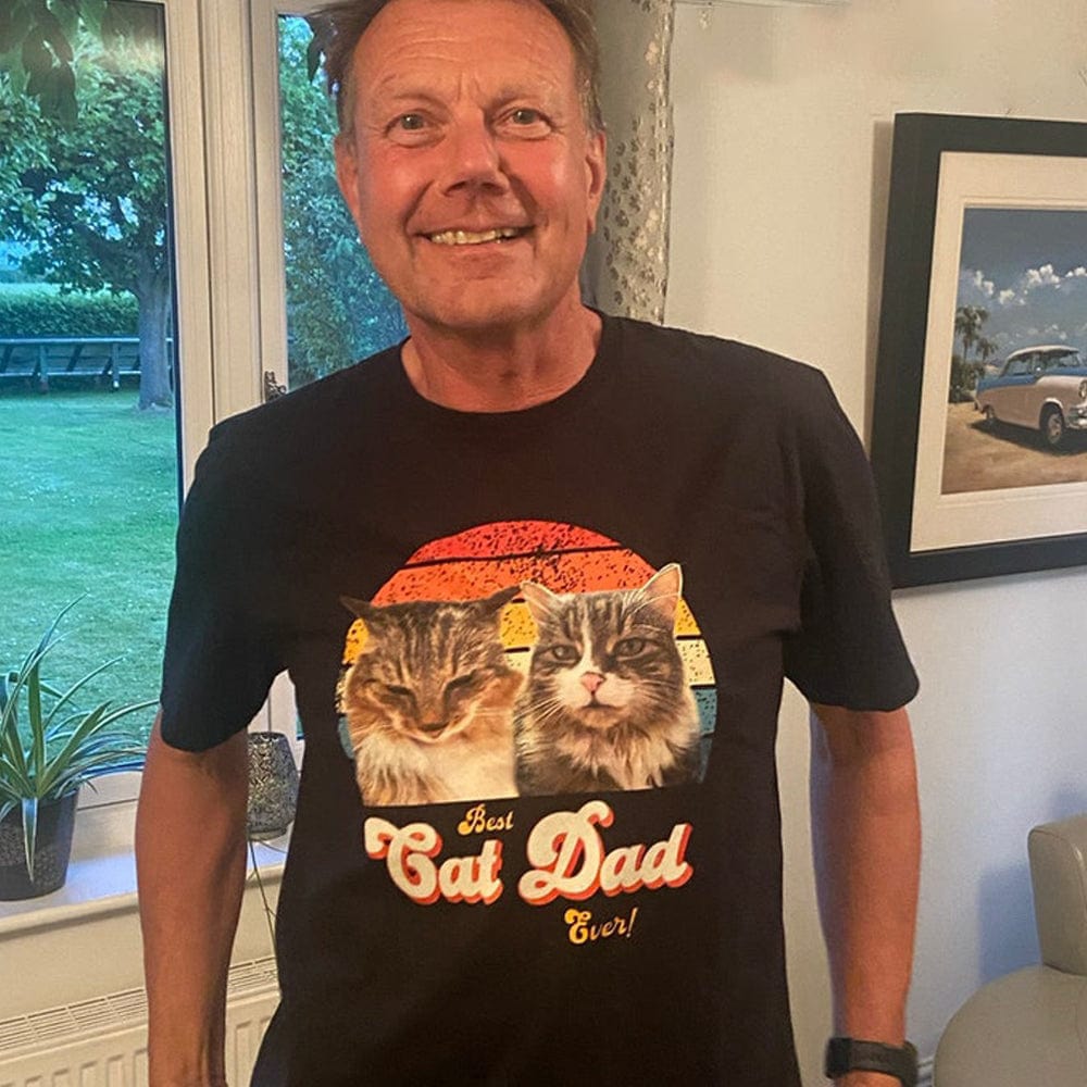 GeckoCustom Best Cat Dad Ever Shirt N304 HN590