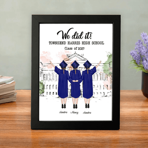 GeckoCustom Best Friend Graduation Gift - We did it! Picture Frame N304 HN590