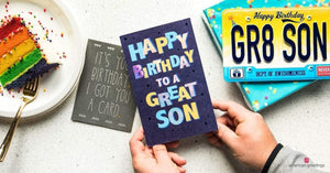 GeckoCustom Birthday Card for Son (Celebrate)