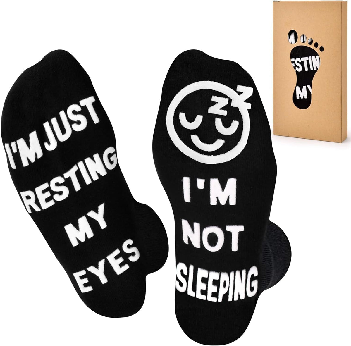 GeckoCustom Birthday Gifts for Dad Fathers Day Dad Gifts from Daughter Son Wife, Mens Gifts Funny Socks Christmas Gifts for Men Black-Face / 6-12