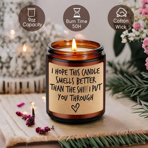 GeckoCustom Candle, I'M Sorry, I Love You Gifts for Her Him, Gifts for Wife, Mom Gifts, Grandma Girlfriend Wife Birthday Gift Idea - Mothers Day Funny Gifts for Women Men Dad Husband Boyfriend