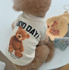 GeckoCustom Cartoon Bear Dog Hoodies Cute Cotton Pet Dogs Clothes For Puppy Small Medium Dogs Sweatshirt Jacket French Bulldog Chihuahua 3 / XS