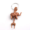 GeckoCustom Cartoon Lightning Bear Keychain Cute Astronaut Bear Doll Keyring Bag Pendant Couple Car Keyholder Creative Bag Charm Accessories elephant-Style 09