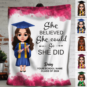 GeckoCustom Chibi Graduation Blanket HN590